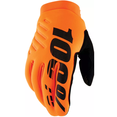 Γάντια motocross 100% BRISKER FLUO ORANGE/BLACK