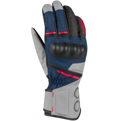 Γάντια μηχανής BERING SIBERIA GREY/BLUE/RED Γάντια μηχανής BERING SIBERIA GREY/BLUE/RED