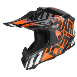 Κράνος motocross ACERBIS STEEL CARBON BLACK/ORANGE 2206