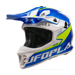 Κράνος motocross UFO INTREPID BLUE/YELLOW Κράνος motocross UFO INTREPID BLUE/YELLOW