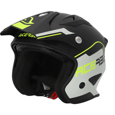 Κράνος μηχανής ACERBIS JET ARIA BLACK/FLUO YELLOW
