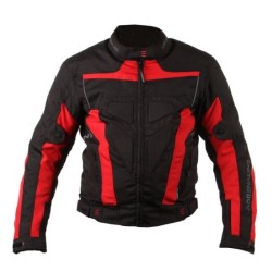 Μπουφάν μηχανής ADRENALINE HERCULES BLACK/RED