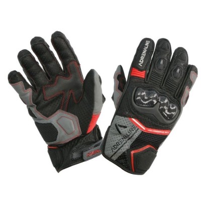 Γάντια μηχανής ADRENALINE HEXAGON BLACK/RED