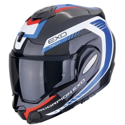 Κράνος μηχανής SCORPION Exo-Tech Evo Carbon BLACK/BLUE/RED Κράνος μηχανής SCORPION Exo-Tech Evo Carbon BLACK/BLUE/RED