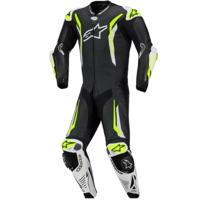 Δερμάτινη στολή αναβάτη ALPINESTARS GP TECH V5 FLUO BLACK/WHITE/FLUO YELLOW
