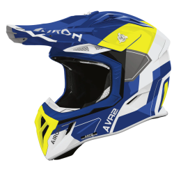 Κράνος motocross AIROH AVIATOR ACE 2 SHIELD BLUE/YELLOW