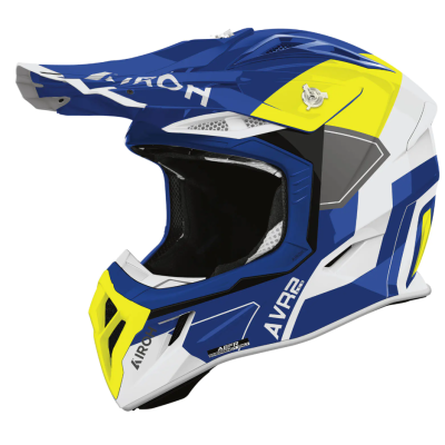 Κράνος motocross AIROH AVIATOR ACE 2 SHIELD BLUE/YELLOW
