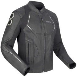 Μπουφάν μηχανής BERING Radial Black/White Μπουφάν μηχανής BERING Radial Black/White