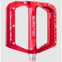Πετάλια ποδηλάτου BURGTEC Penthouse Flat MK5 Pedals ­Race Red­ Steel