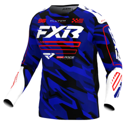 Μπλούζα motocross FXR CLUTCH MX25 BLUE/CAMO/RED