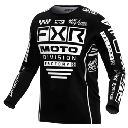 Μπλούζα motocross FXR PODIUM GLADIATOR MX24 BLACK/WHITE