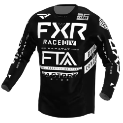 Μπλούζα motocross FXR PODIUM MX22 GLADIATOR BLACK/WHITE