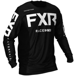 Μπλούζα motocross FXR PODIUM MX BLACK/WHITE