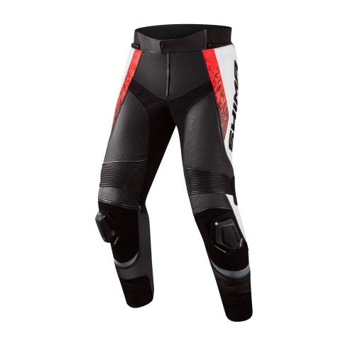 Δερμάτινο παντελόνι μηχανής SHIMA STR 2.0 RED FLUO