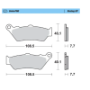 Τακάκια φρένων MOTO-MASTER BRAKE PAD SINTER KTM ENDURO 690 R ABS 23
