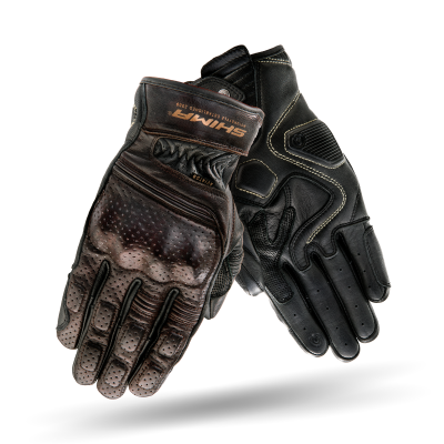 Δερμάτινα γάντια μηχανής SHIMA AVIATOR DARK BROWN