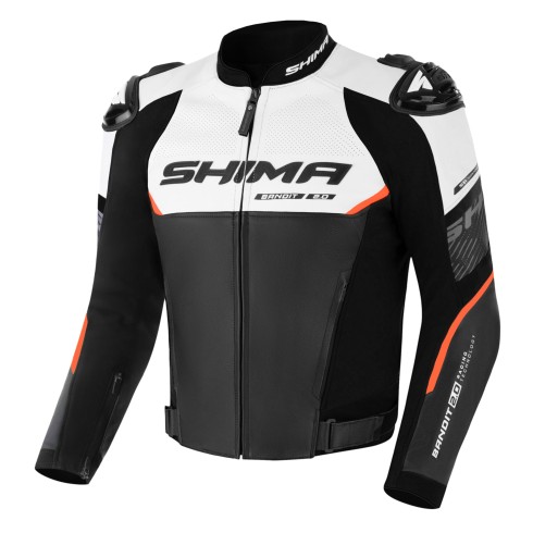 Δερμάτινο μπουφάν μηχανής SHIMA BANDIT 2.0 RED