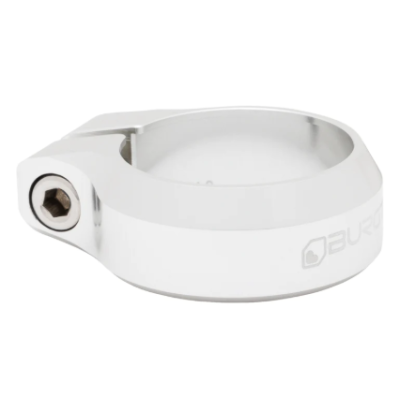 Κολάρο σέλας ποδηλάτου BURGTEC Seat Clamp - 34.9mm Diameter - Rhodium Silver