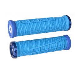 Χειρολαβές ποδηλάτου ODI ELITE FLOW LOCK-ON GRIPS Blue Grip