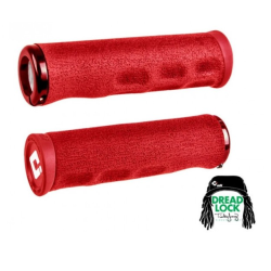 Χειρολαβές ποδηλάτου ODI F-1 SERIES DREAD LOCK V2.1 LOCK-ON GRIPS Red