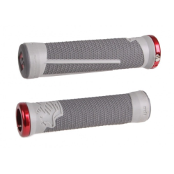 Χειρολαβές ποδηλάτου ODI AG2 v2.1 Lock-On Grips Graphite/CoolGray with Red Clamps