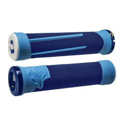 Χειρολαβές ποδηλάτου ODI AG2 v2.1 Lock-On Grips Blue/Lt Blue with Blue Clamps