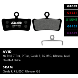Τακάκια ποδηλάτου GALFER BIKE FD459G1053 PERFORMANCE Brake Pad