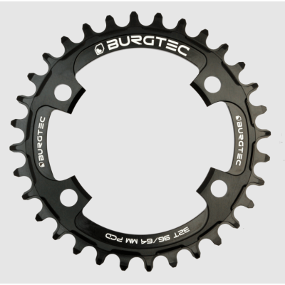 Δίσκος ποδηλάτου BURGTEC 96/64mm PCD Thick Thin Chainring ­30T ­Burgtec Black