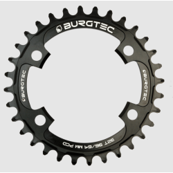 Δίσκος ποδηλάτου BURGTEC 96/64mm PCD Thick Thin Chainring ­34T ­Burgtec Black