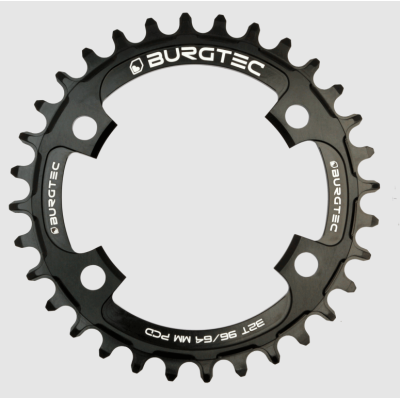 Δίσκος ποδηλάτου BURGTEC 96/64mm PCD Thick Thin Chainring ­34T ­Burgtec Black