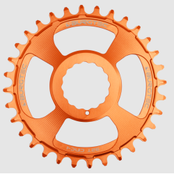 Δίσκος ποδηλάτου BURGTEC Cinch Thick Thin Chainring ­32T­ Iron Bro Orange