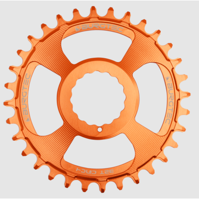 Δίσκος ποδηλάτου BURGTEC Cinch Thick Thin Chainring ­32T­ Iron Bro Orange