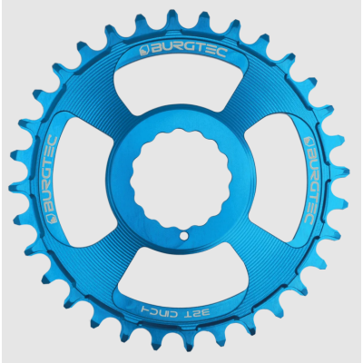 Δίσκος ποδηλάτου BURGTEC Cinch Thick Thin Chainring 32T ­Deep Blue