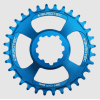 Δίσκος ποδηλάτου BURGTEC GXP 6mm Offset Thick Thin Chainring ­ Deep Blue ­34T