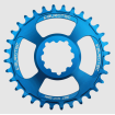 Δίσκος ποδηλάτου BURGTEC GXP 6mm Offset Thick Thin Chainring ­ Deep Blue ­34T thumb