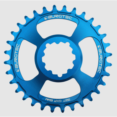 Δίσκος ποδηλάτου BURGTEC GXP 6mm Offset Thick Thin Chainring ­ Deep Blue ­34T