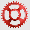 Δίσκος ποδηλάτου BURGTEC GXP 6mm Offset Thick Thin Chainring Race Red 34T