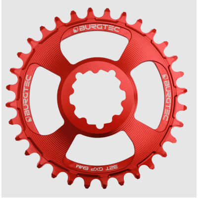 Δίσκος ποδηλάτου BURGTEC GXP 6mm Offset Thick Thin Chainring Race Red 34T