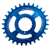 Δίσκος ποδηλάτου BURGTEC Oval Cinch Thick Thin Chainring ­Deep Blue ­32T thumb