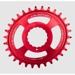 Δίσκος ποδηλάτου BURGTEC Oval Cinch Thick Thin Chainring Race Red 32T Δίσκος ποδηλάτου BURGTEC Oval Cinch Thick Thin Chainring Race Red 32T