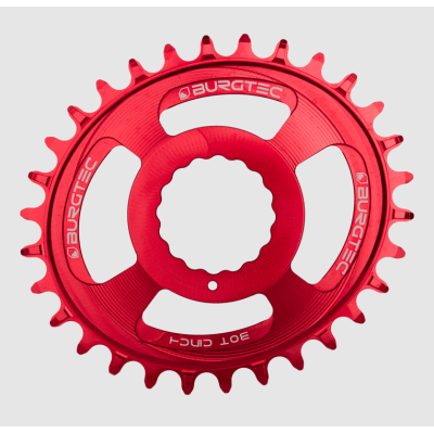 Δίσκος ποδηλάτου BURGTEC Oval Cinch Thick Thin Chainring ­Race Red ­32T