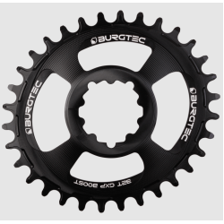 Δίσκος ποδηλάτου BURGTEC Oval GXP Boost 3mm Offset Thick Thin Chainring ­Burgtec Black 32T