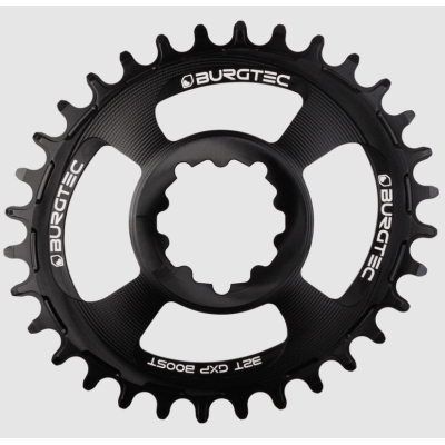 Δίσκος ποδηλάτου BURGTEC Oval GXP Boost 3mm Offset Thick Thin Chainring ­Burgtec Black 32T