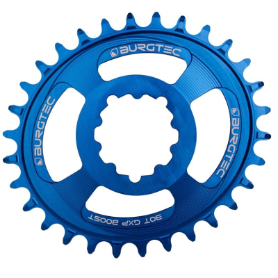 Δίσκος ποδηλάτου BURGTEC Oval GXP Boost 3mm Offset Thick Thin Chainring ­32T ­Deep Blue