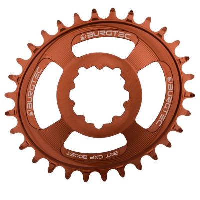 Δίσκος ποδηλάτου BURGTEC Oval GXP Boost 3mm Offset Thick Thin Chainring ­32T ­Kash Bronze