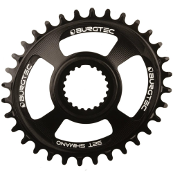 Δίσκος ποδηλάτου BURGTEC Oval Shimano Direct Mount Thick Thin Chainring - 32T - Burgtec Black Δίσκος ποδηλάτου BURGTEC Oval Shimano Direct Mount Thick Thin Chainring - 32T - Burgtec Black