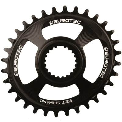 Δίσκος ποδηλάτου BURGTEC Oval Shimano Direct Mount Thick Thin Chainring - 32T - Burgtec Black
