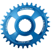 Δίσκος ποδηλάτου BURGTEC Oval Shimano Direct Mount Thick Thin Chainring - 32T - Deep Blue