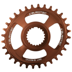 Δίσκος ποδηλάτου BURGTEC Oval Shimano Direct Mount Thick Thin Chainring - 32T - Kash Bronze