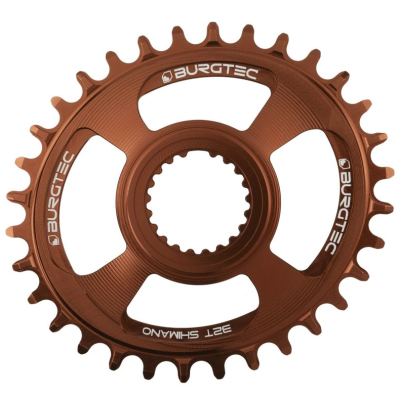 Δίσκος ποδηλάτου BURGTEC Oval Shimano Direct Mount Thick Thin Chainring - 32T - Kash Bronze